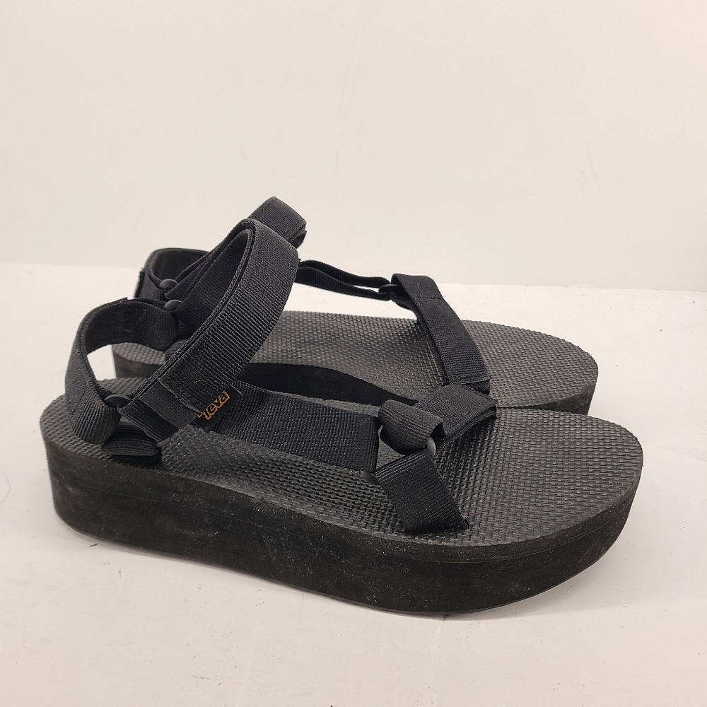 Teva Black Platform Sandals